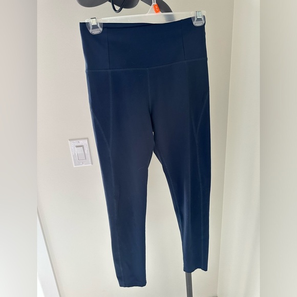 Girlfriend Collective Blue High-Waisted Leggings - Picture 1 of 7